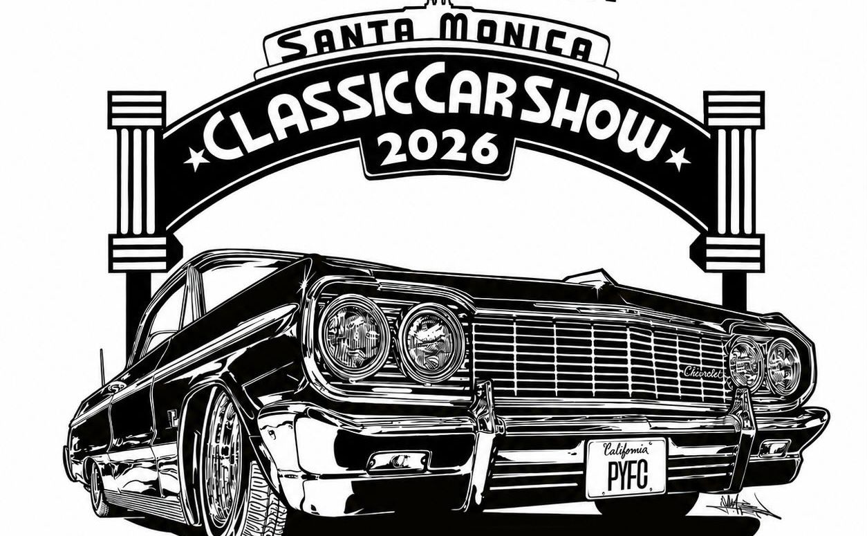 Santa Monica Classic Car Show partial flyer August 2026